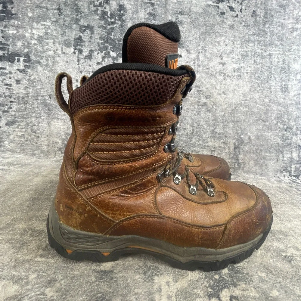 Ariat Waterproof Performance Work Boots Men 10EE Brown Leather Carbon Safety Toe